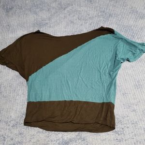 Blue & Black Crop Top Size Large